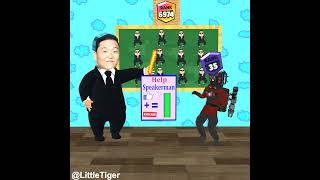 Park Jae Sang teaches Speakerman to dance Gangnam Style😁 trending speakerman funnyvideo shors [upl. by Edialeda]