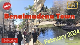 Benalmadena Town February 2024  Travel destination  Malaga  Spain  4K [upl. by Analah686]