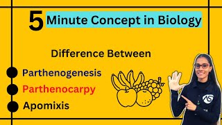 Difference between Parthenocarpy Parthenogenesis and Apomixis apnasapnajrf [upl. by Emmerich]