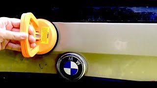 How To Remove A Dent From Your Car With A Harbor Freight Dent Puller [upl. by Constantia]