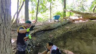 Volunteers for Bloomers Bike Trail repair 9212024 [upl. by Weibel13]