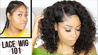 HOW TO APPLY LACE WIG FOR BEGINNERS  EASY [upl. by Hedvige346]