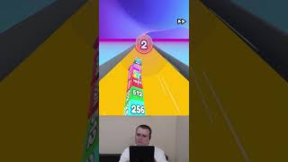 Jelly Tube Run 2048 ❗Level 87❗2048 games shorts [upl. by Ahsinyar]