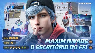 MAXIN INVADIU O ESCRITÓRIO DO FRIFAS  Garena Free Fire [upl. by Andrea456]