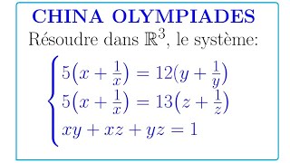 Un système non linéaire olympiad china concours [upl. by Leinnad797]