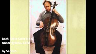 bach cello suite no 6 bylsma [upl. by Hgielrebma389]