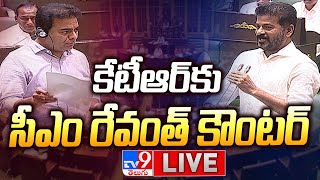 Telangana Assembly LIVE  KTR Vs CM Revanth Reddy  TV9 [upl. by Krefetz355]