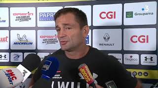 Franck Azéma entraîneur de lASM avant le match face à Bordeaux [upl. by Quiteri]