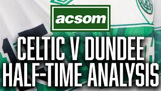 Celtic v Dundee  LIVE HalfTime Analysis  A Celtic State of Mind  ACSOM [upl. by Lemay]