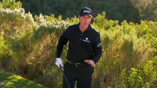 Phil Mickelson Chipping from Rough subEaglecom [upl. by Inafetse181]