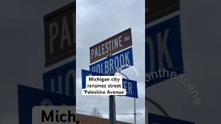 Michigan City Renames Street ‘Palestine Avenue’ [upl. by Hama]