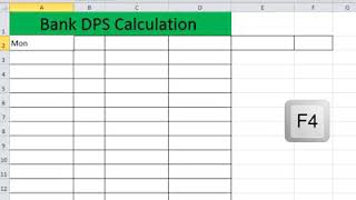 Bank dps calculation from exel [upl. by Eliseo]