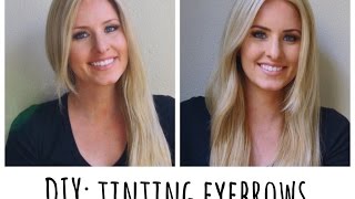 How to tint eyebrows using Refectocil [upl. by Jorey46]