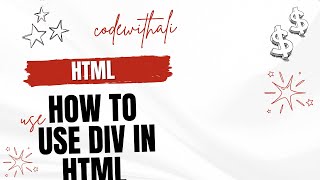 HTML Tutorial  Using Divs [upl. by Eimarej]