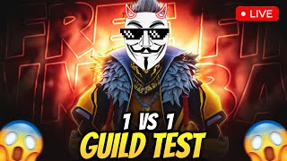 🔴1V1 GUILD TEST  FF RAISE  AJAO 1V1 DUM H TOH 😡🤬 shorts viral trending freefire [upl. by Kablesh]