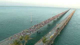 Florida Keys Seven Mile Bridge Run 2018 [upl. by Akenihs629]