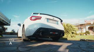 Resonated vs NonResonated Front Pipe GT86 BRZ FRS [upl. by Greenstein187]