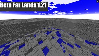 Minecraft Beta Far Lands in 121 [upl. by Moyers]