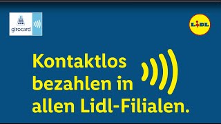 Mit girocard kontaktlos bezahlen in allen LidlFilialen [upl. by Emerick]