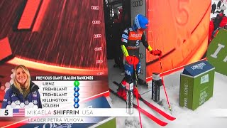 Mikaela Shiffrin  Giant Slalom  Kranjska Gora  RUN 1  2024 [upl. by Arema]