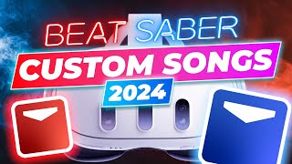 How to Get Custom Songs in Beat Saber Quest 2 3 and Pro 2024 [upl. by Ayikaz576]