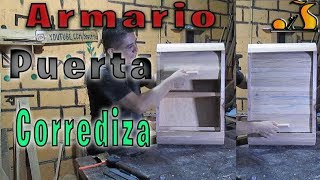 Armario pequeño de madera con puerta corrediza [upl. by Adkins]