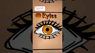 eye series  rylee🥮 shorts procreate digitalart shortsviral art satisfying [upl. by Sarene]