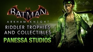 Batman Arkham Knight  Riddler Trophies  Panessa Studios [upl. by Juni282]