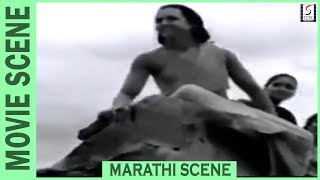 जेव्हा ज्ञानेश्वर भिंत चालवतात Scene quotSant Gyaneshwarquot Marathi Movie [upl. by Placido332]