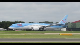 BEAUTIFUL TUI B787 LANDING AT MANCHESTER IRPORT [upl. by Howes]