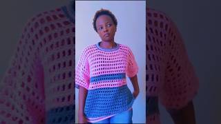 The calm that comes with crochet is out of this world Watch the crochet oversized tshirt tutorial [upl. by Inele]