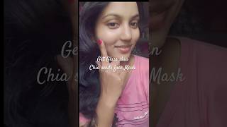 Chia seeds face mask pleasesubscribe glassskin shortvideo viralvideo support [upl. by Ramonda959]