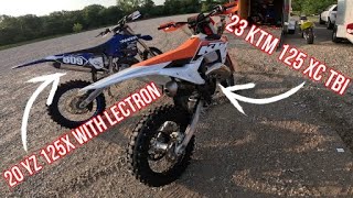 23 KTM 125 XC VS 20 Yamaha YZ125X with Lectron [upl. by Winston]