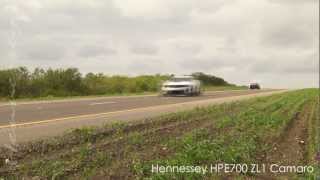 Hennessey ZL1 Camaro Runs 2039 MPH on Texas Toll Road [upl. by Aggappora986]