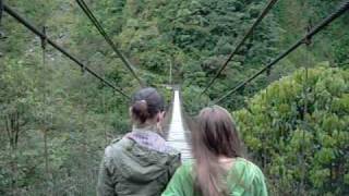 Hanging Bridge in Banos Ecuador [upl. by Urson]