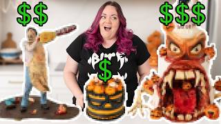 I Paid 3 Bakeries 1500 to make insane Halloween Cakes [upl. by Yenoh68]