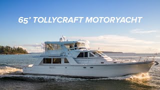 Cinematic Tour of 65 Tollycraft Motoryacht yacht vancouverisland [upl. by Rodina]