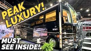 PEAK LUXURY multi million dollar Class A motorhome 2024 Prevost Marathon Coach [upl. by Eelsew914]