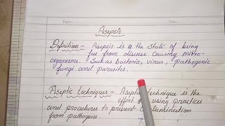 Asepsis technique by nursingstudynotes [upl. by Aiem]