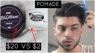 Mens Hair  2 vs 20 Product Pomade [upl. by Dlawso]