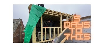 How to build a dorma roof for this loft conversion uk in 5 days [upl. by Snook86]