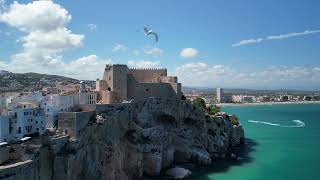 Peñiscola Castellón España Cinematic Drone HD [upl. by Garlan]