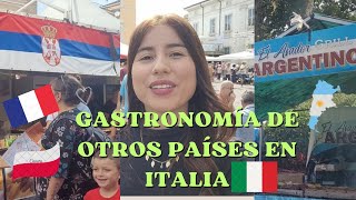 GASTRONOMIA de OTROS PAISES en ITALIA [upl. by Enahs665]