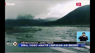 VIRAL Video Fenomena Limpasan Air di Lautan Pasir Gunung Bromo  iNews Siang 1903 [upl. by Nisotawulo]