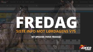 FREDAG  V75 Jarlsberg travbane lørdag 06juli [upl. by Oyek]