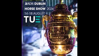 RDS Dublin Horse Show Rolex International Grand Prix  Presentations and warm up entertainment 2024 [upl. by Aihtnic756]