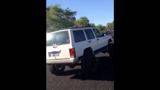 1996 Jeep Cherokee XJ straight pipeacceleration [upl. by Georgetta]