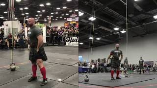 2018 Arnold Sports Festival Highland Games  56 lb Weight for Height [upl. by Enrika]