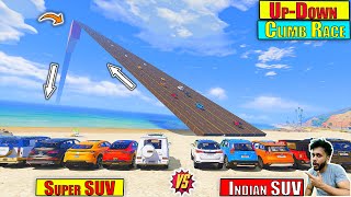 Indian Suv Cars Vs Super cars UpDown Ramp Drag Race GTA 5 [upl. by Einatirb]