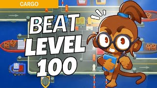 How to Beat Level 100 Hard on Cargo  BTD6 Strategy [upl. by Thistle744]